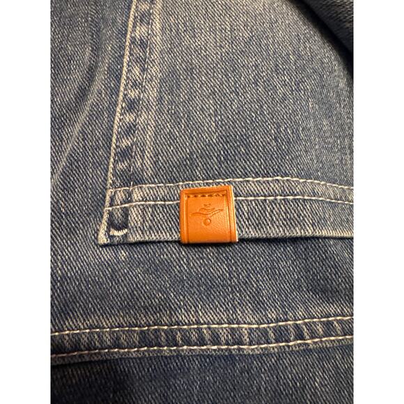 Halara Flex™ High Waisted Stripe Wide Leg Flowy Washed Casual Jeans Pockets S - Picture 3 of 5